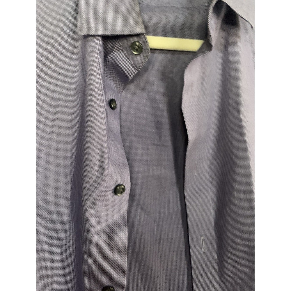 Banana Republic Grant Fit Button Up Wash‎ Shirt Mens Small Purple Long Sleeve - Picture 4 of 10